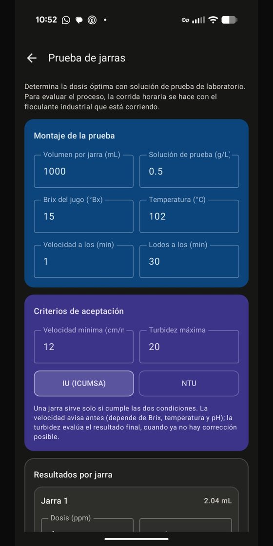 Captura 3 de SugarPlantCalc